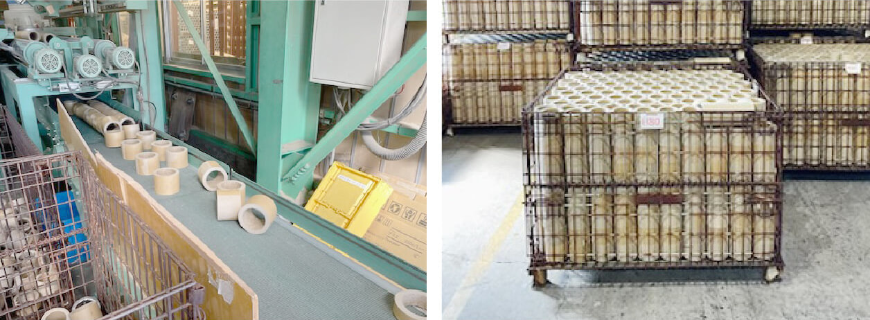 梱包・緩衝材料（紙管ゲタ）